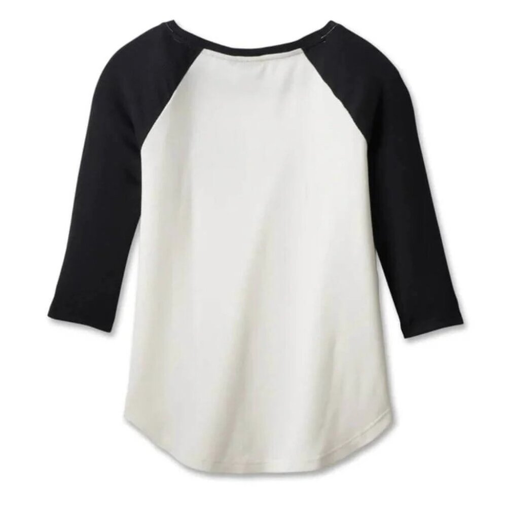 Harley-Davidson Womens 120th Anniversary Raglan Baseball Tee With 3/4 Sleeves L - Picture 2 of 15